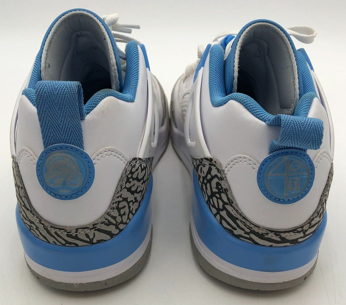 Nike Air Jordan Spizike Low 'UNC' Men's White/Grey/Blue Sneakers - Size 9 (+COA)
