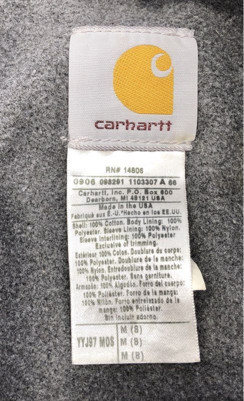 Carhartt Boys Moss Green Detroit Jacket Blanket Lined J97 Made in USA Youth M 8