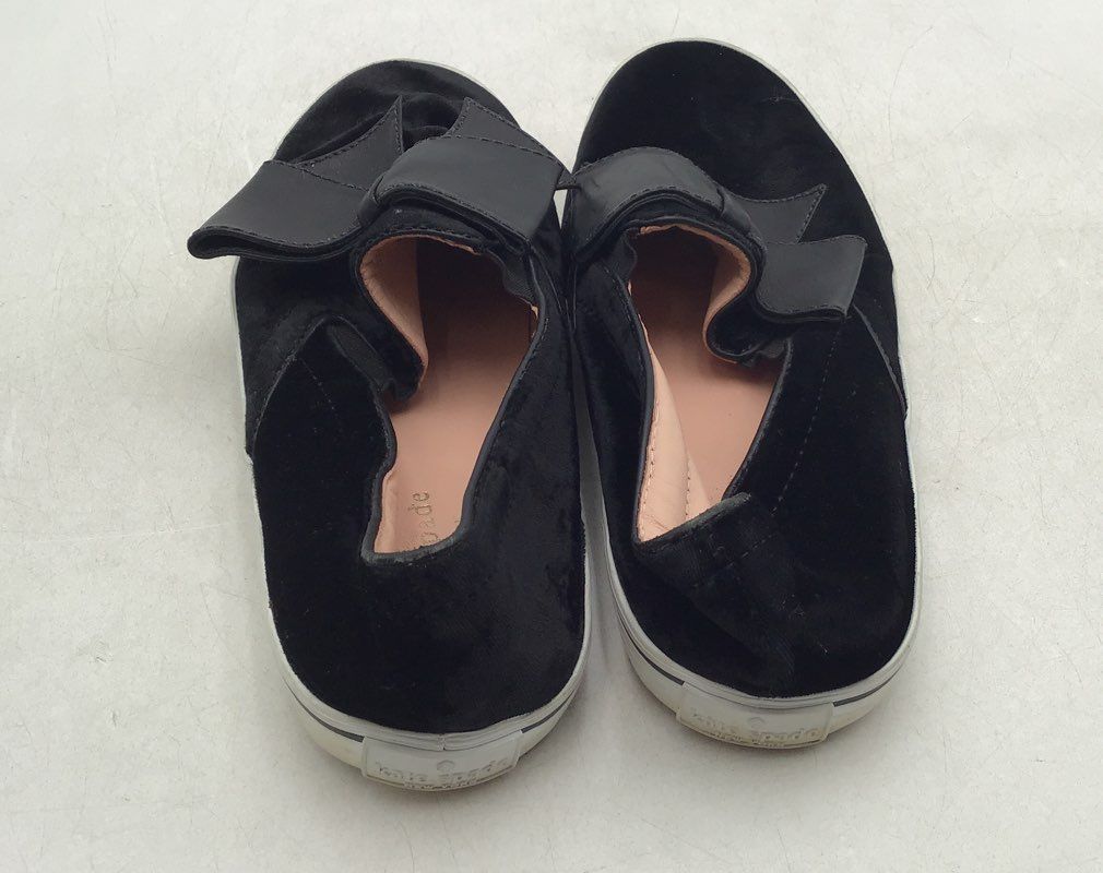 Kate Spade New York Women&#39;s Black Round Toe Casual Slip-On Flats - Size 9B