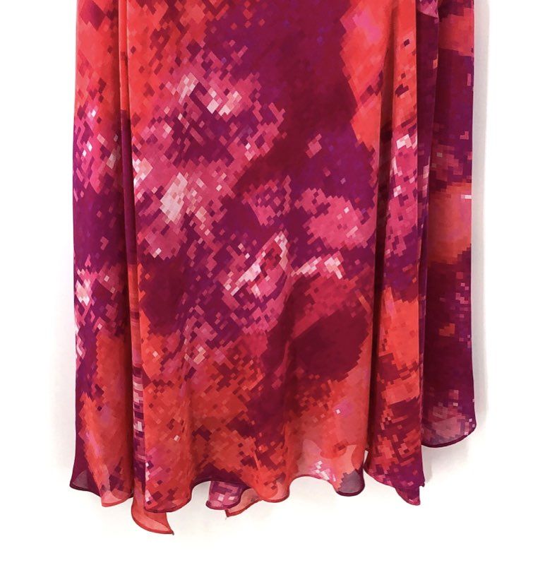 Jones New York Women's Pink Orange Multi Carnival of Color Dress NWT Sz 16W