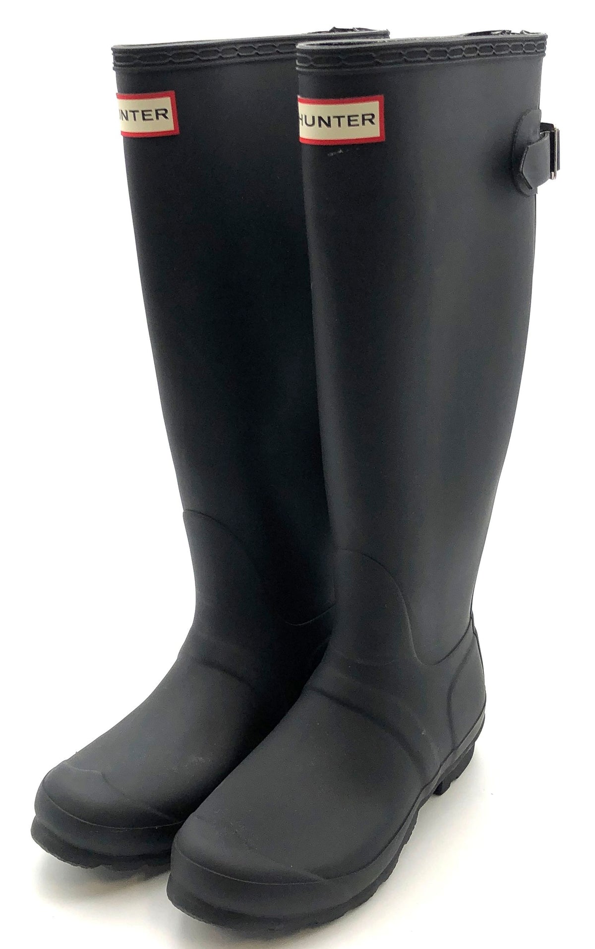 Hunter Original Tall Matte Black Rubber Rain Boots Women's Size 5