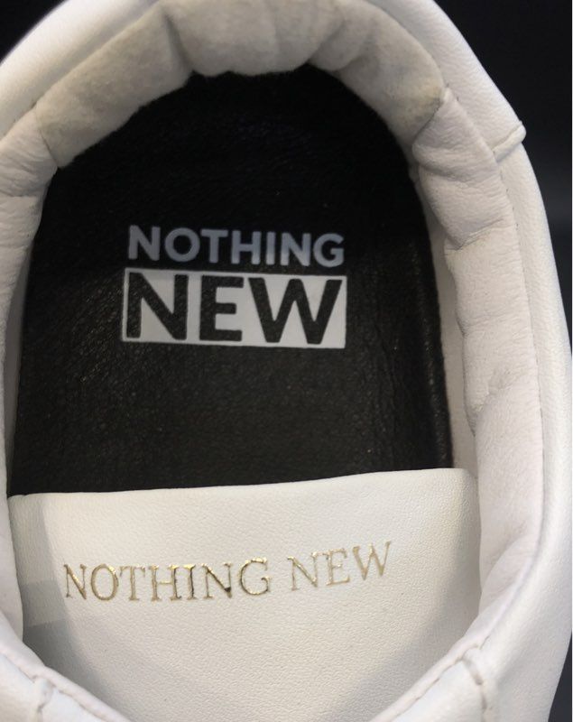 Nothing New W Unoriginal White Low Top Sneaker Sample Womens Size 6.5