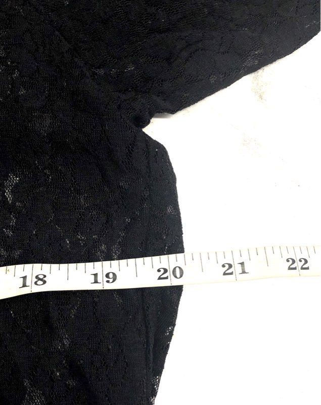 Abercrombie & Fitch Women's Black Lace Mock Neck Maxi Dress XL NWT