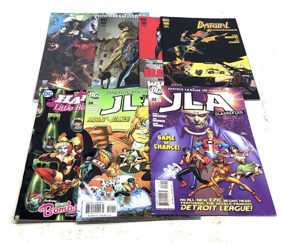 DC Comics Lot 7 Issues Batman JLA Harley Quinn Superman Modern Age Superhero