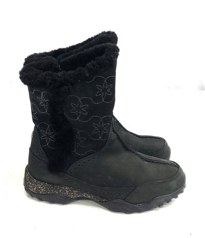 The North Face Janey II Waterproof Primaloft Winter Boots Black Women's Size 6