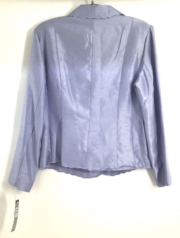 Suit Du Jour Women's Lavender Scalloped Jacket Textured Y2K Vintage NWT Sz 14