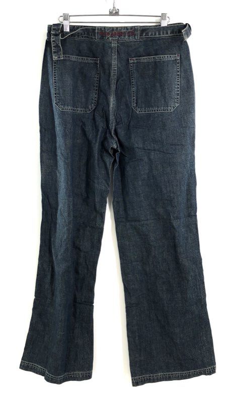 Vintage Y2K Polo Jeans Co Ralph Lauren Womens Dark Wide Leg Carpenter Jeans Sz 6