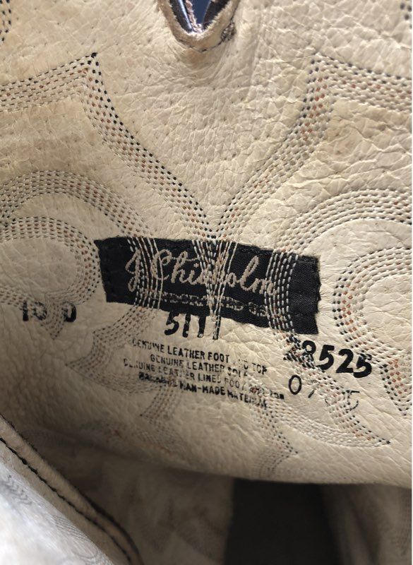 J Chisholm Men's Brown Western Boots - Size 10D