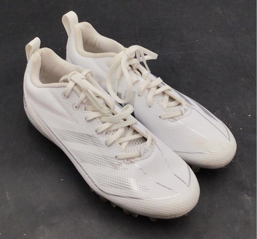 Adidas Adizero Electric White Silver Football Cleats Boys Size 6