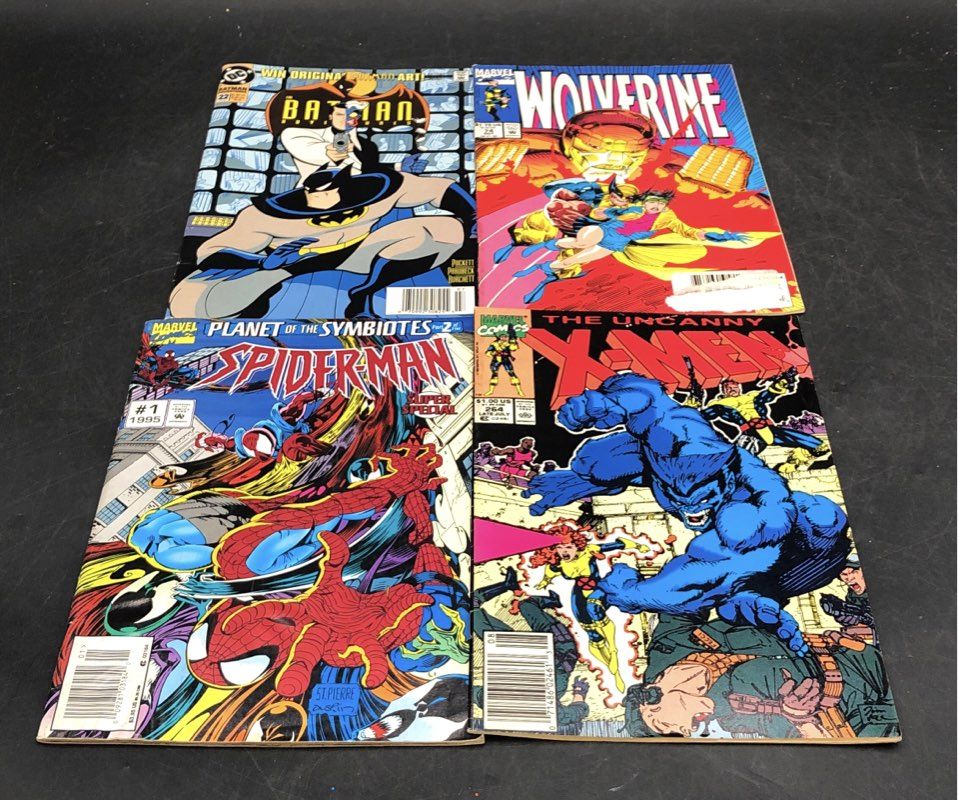 Comic Book Lot Marvel DC 1980s-1990s Mixed Superhero Approximately 25 Comics