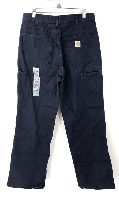 Carhartt FRB159 Men's FR Midweight Canvas Work Pants Navy NWT Size 32x30