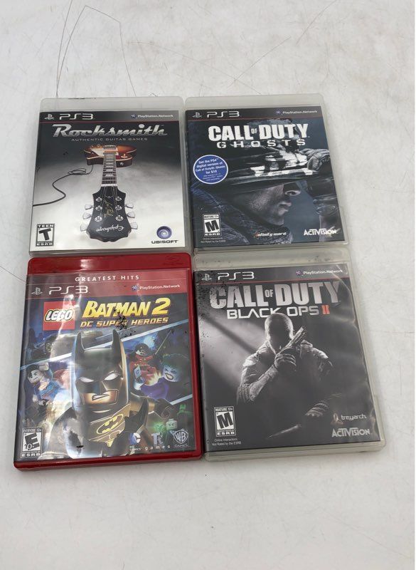 Sony Playstation 3 Video Game Lot - Rocksmith, Call of Duty World At War &amp; More