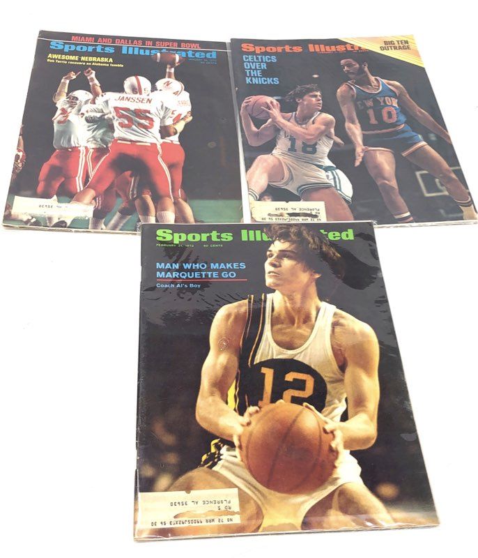 Vintage Sports Illustrated Magazine Lot 1970s-1990s Mixed Issues 17 Count