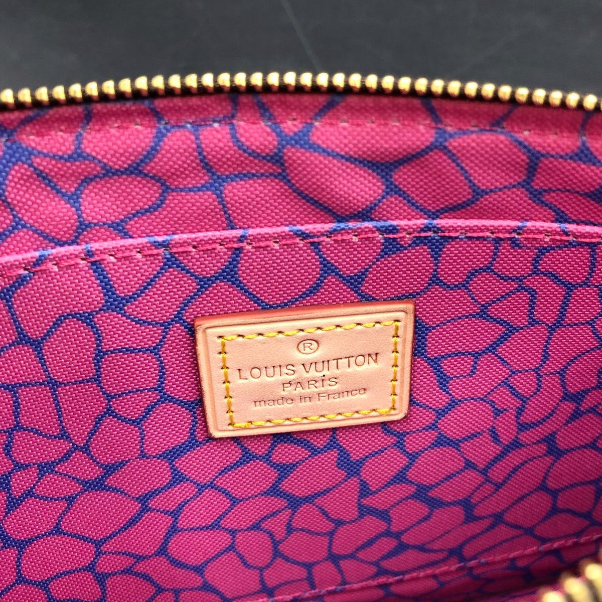 Louis Vuitton Inspired Brown LV Monogram & Multicolor Pumpkin Print Wristlet