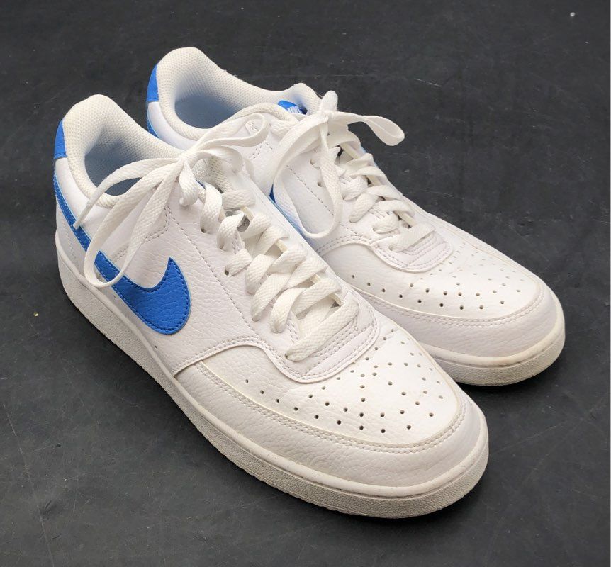 Nike Court Vision Low White Signal Blue Men's Sneakers Size 8.5