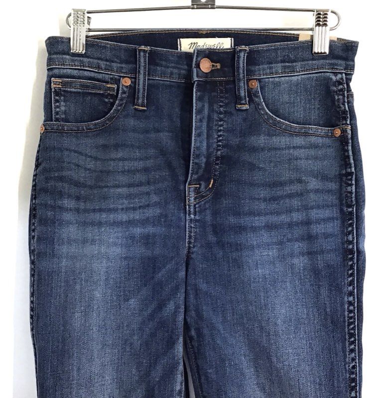 Madewell Women's 10-Inch High-Rise Skinny Jeans Dark Wash Denim Sz 25 NWT