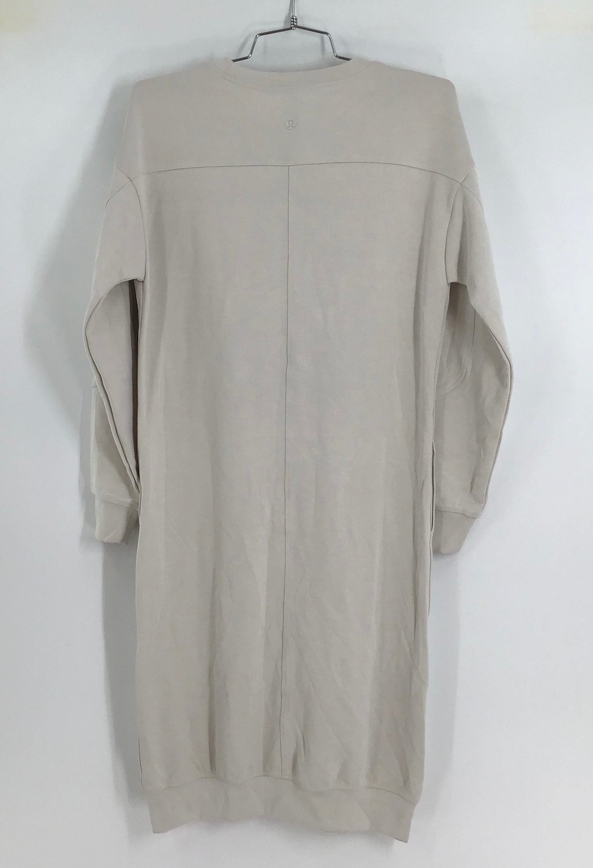 Lululemon Women&#39;s Gray Long Sleeve Crew Neck Sweater Dress - Size 4