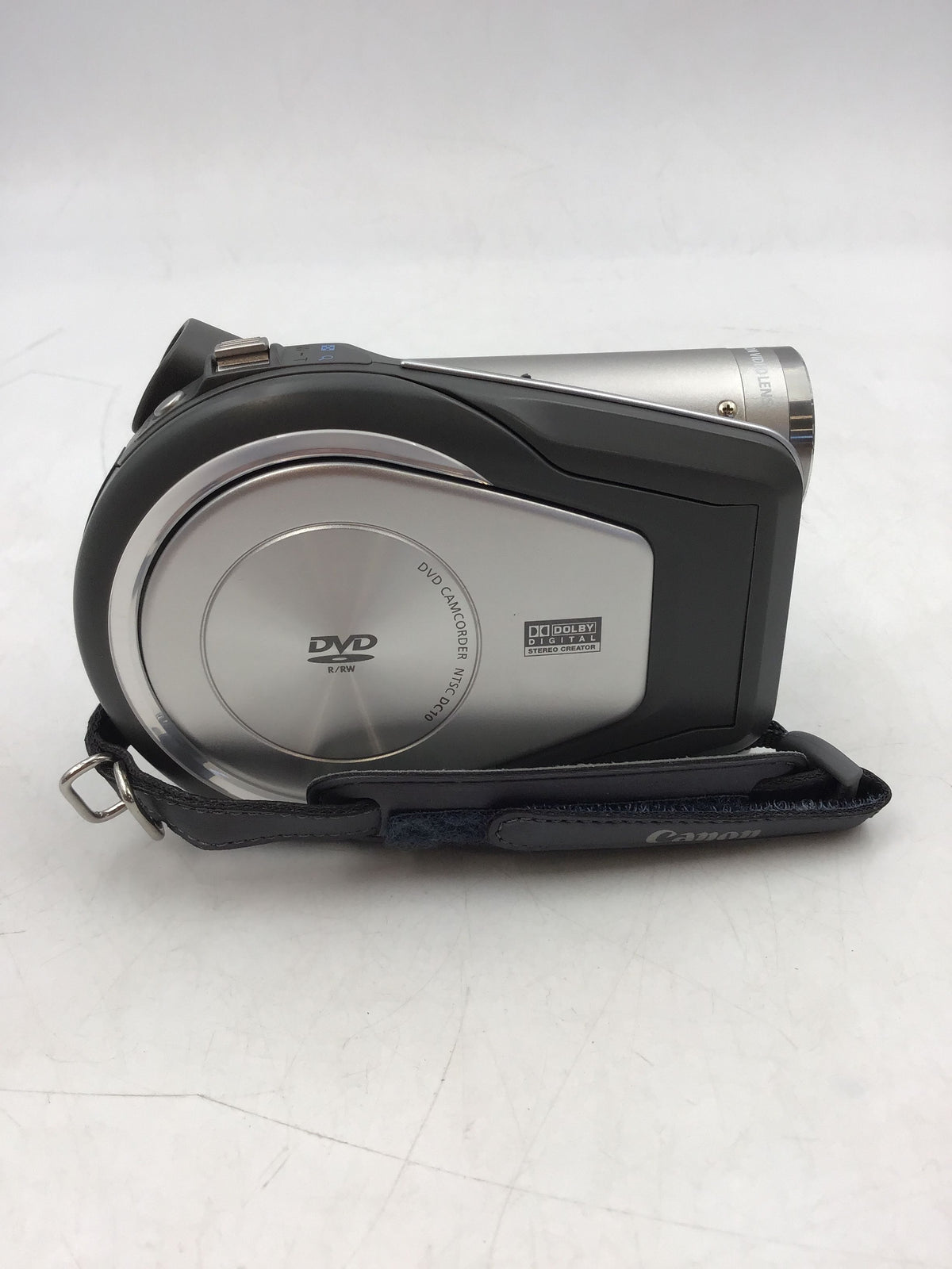 Canon NTSC DC10 Silver Handheld DVD Camcorder With Case And Disc