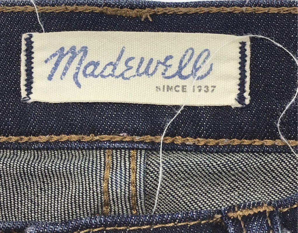 Madewell Women's Skinny Skinny Jeans Dark Wash Indigo Blue Denim Size 28