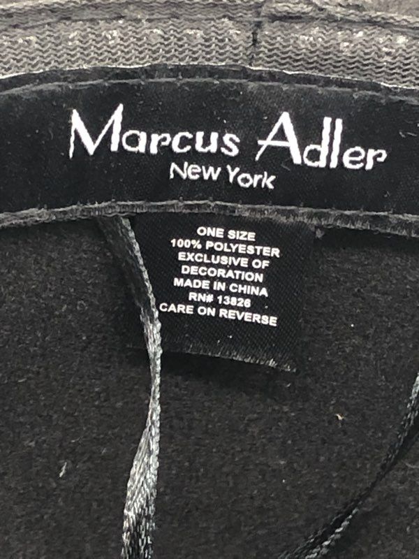 Marcus Adler New York Black Faux Felt Studded Fedora Hat Women's One Size