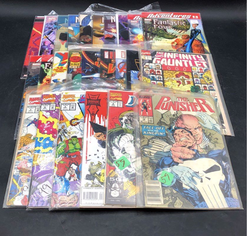 Marvel Comic Book Lot 1990s-2010s Superhero Approximately 25 Comics