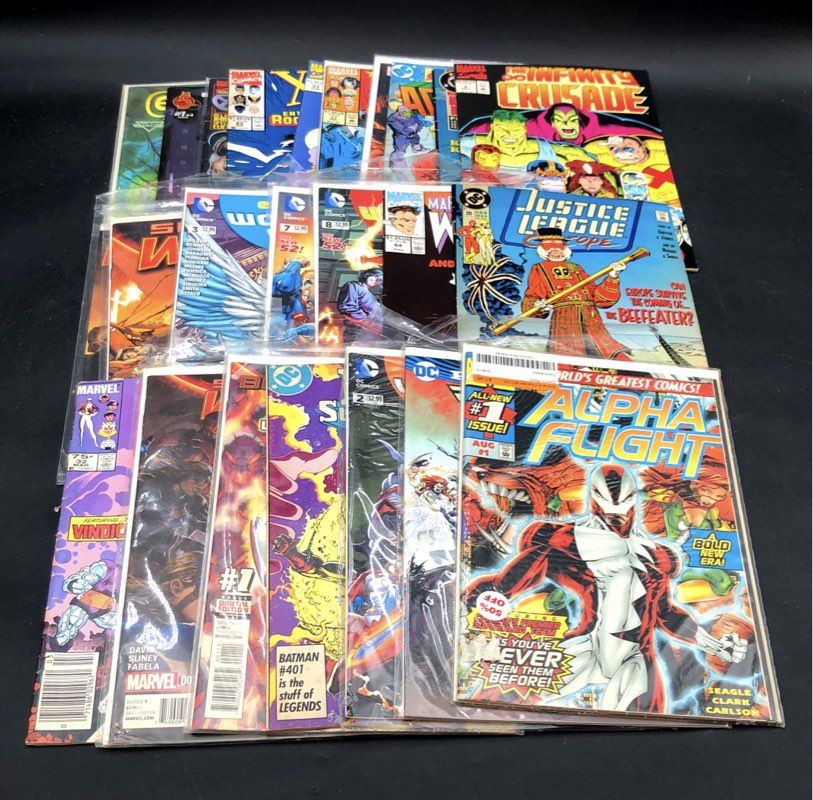Comic Book Lot Marvel DC Mixed Era Superhero