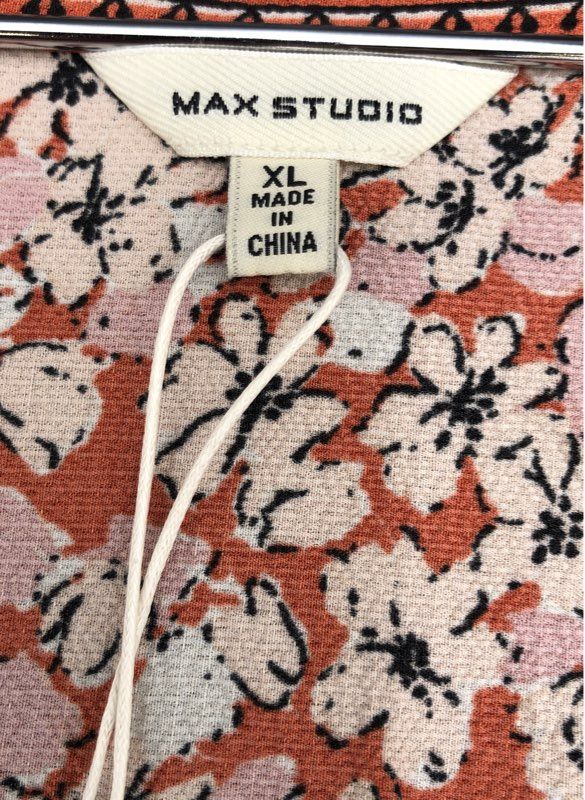 NWT Max Studio Women's Multicolor Floral Fit & Flare Dress - Size XL