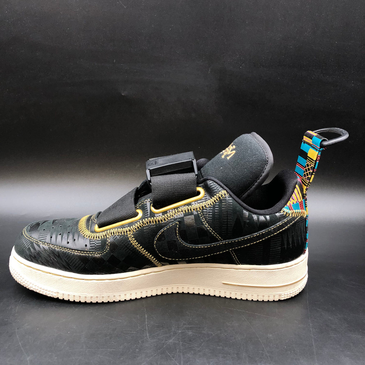 Nike Air Force 1 Utility BHM Black History Month Men's Sneakers Size 10 COA