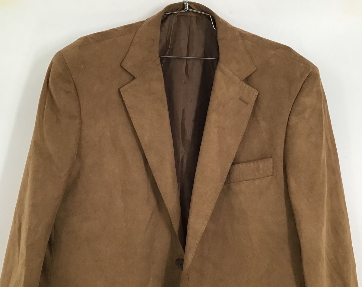 NWT Maxim &amp; Maxim Men&#39;s Brown Notch Lapel Single-Breasted Blazer - Size 25