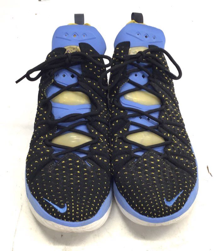 Nike LeBron 18 Lakers Black University Gold Court Purple Basketball Size 12