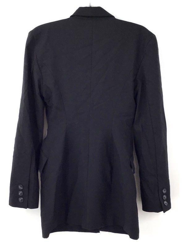 House of CB Women's Black Charmaine Power Shoulder Blazer Dress Coat Size M