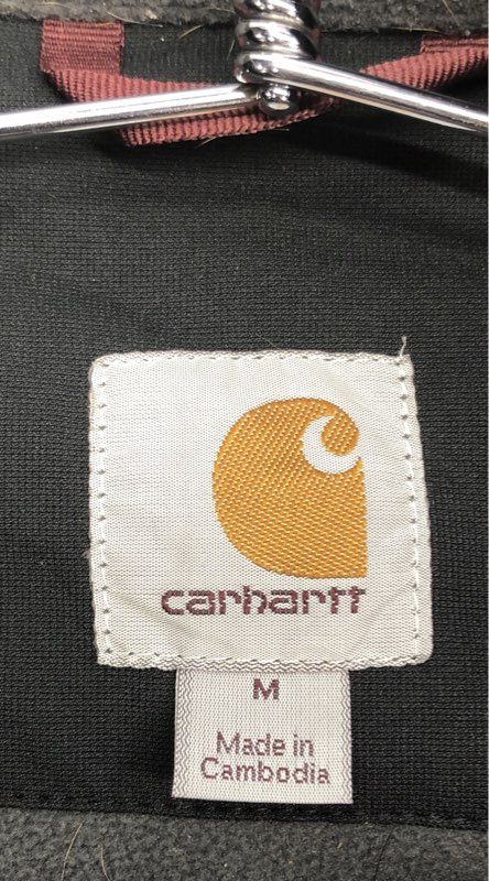 Carhartt Men's Black Crowley Softshell Jacket Full Zip Fleece Lined Sz M