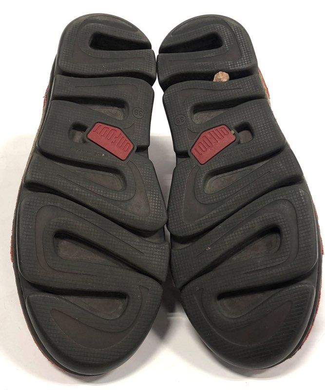 OnFoot Womens Red Leather Comfort Chukka Ankle Boots Made in Spain Size EU 39