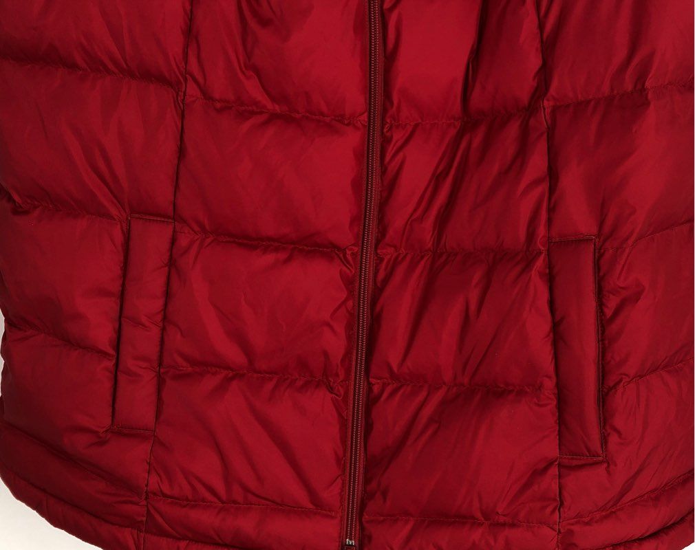 NWT J. Jill Down Women&#39;s True Red Puffer Vest - Size L