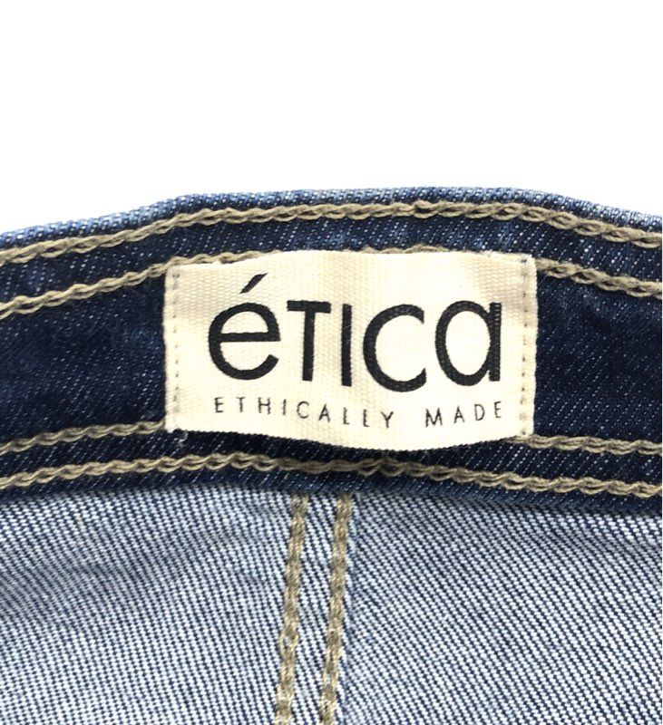 Ética Women's Violette Sailor Pant Jeans Dark Wash High Rise Wide Leg Sz 25 NWT