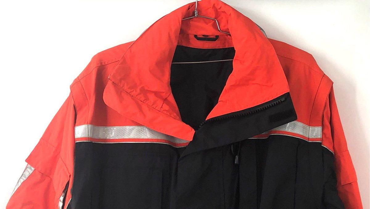 Float-Tech Men's Orange Black High Vis Sailing Jacket Shell FT302-UCK-R5 Sz XL