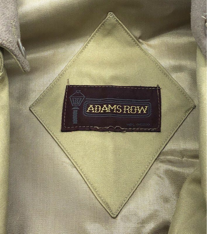 Vintage 90s Adams Row Men's Trench Coat Tan Double Breasted Belted XL