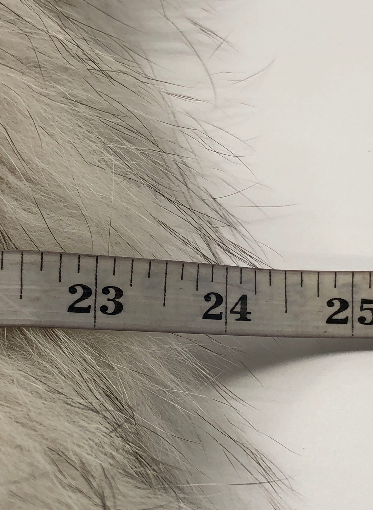 Vintage Women's Real Rabbit Fur Jacket Gray Cream Shawl Collar Coat Sz S