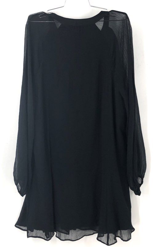 NWT Joie Women's Caviar Black Long Sleeve Short Mini Dress Size 2XL