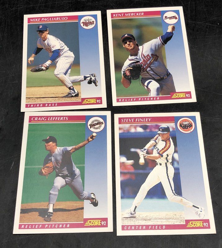 11.8 Lbs. Lot Of Score Baseball MLB Cards. Medium Box, Unsorted