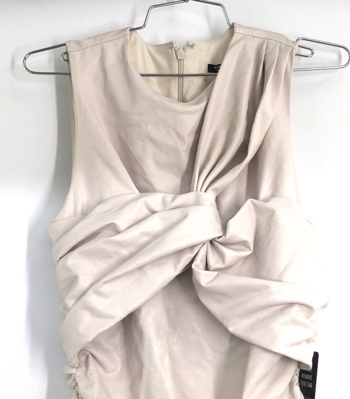 Express Women's Body Contour Faux Leather Dress Lot of 2 Sz M NWT