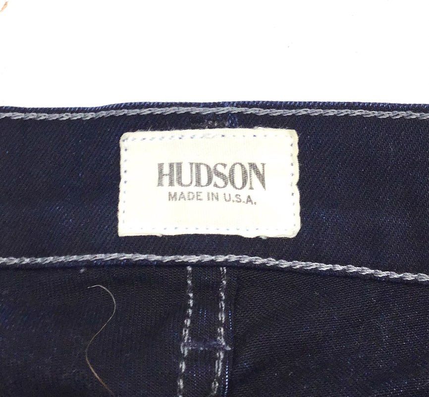 Hudson Women's Dark Wash Button Fly Skinny Jeans Stretch Made in USA Sz 25
