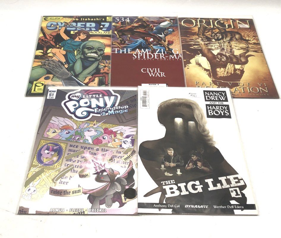 Comic Book Lot Marvel DC IDW Image 1980s-2010s Superhero Mixed Titles 25 Comics