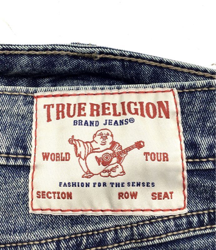 True Religion Women's Joey Cut-Off Denim Shorts Medium Melting Wash NWT Sz 27