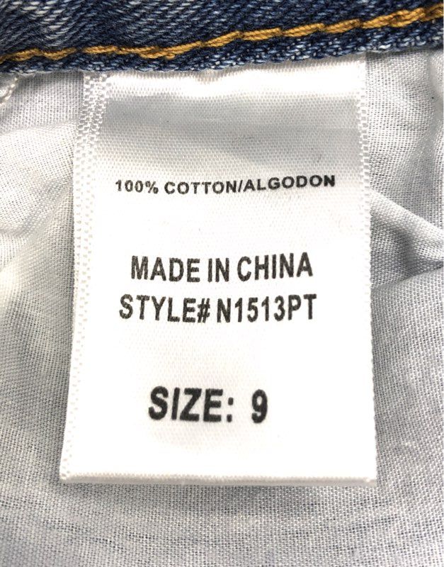 Fashion Nova Women's Tall Breaking Chains Straight Leg Jeans Light Blue Sz 9 NWT