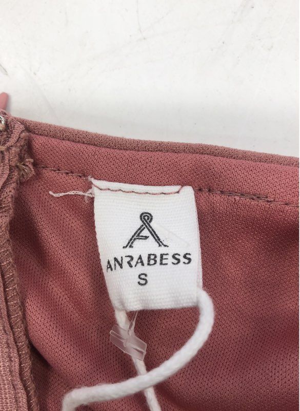 ANRABESS Women's Dusty Rose One Shoulder Wide Leg Jumpsuit Pleated Pockets Sz S