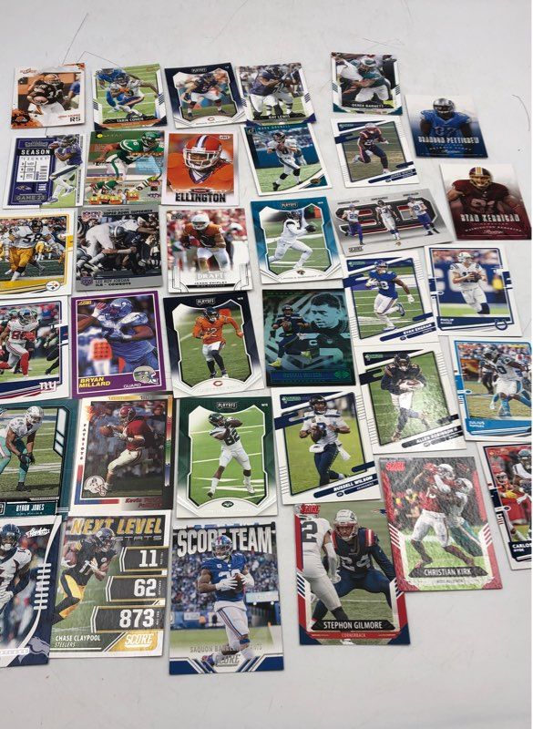 Lot Of Football NFL Cards. Medium Box, Unsorted