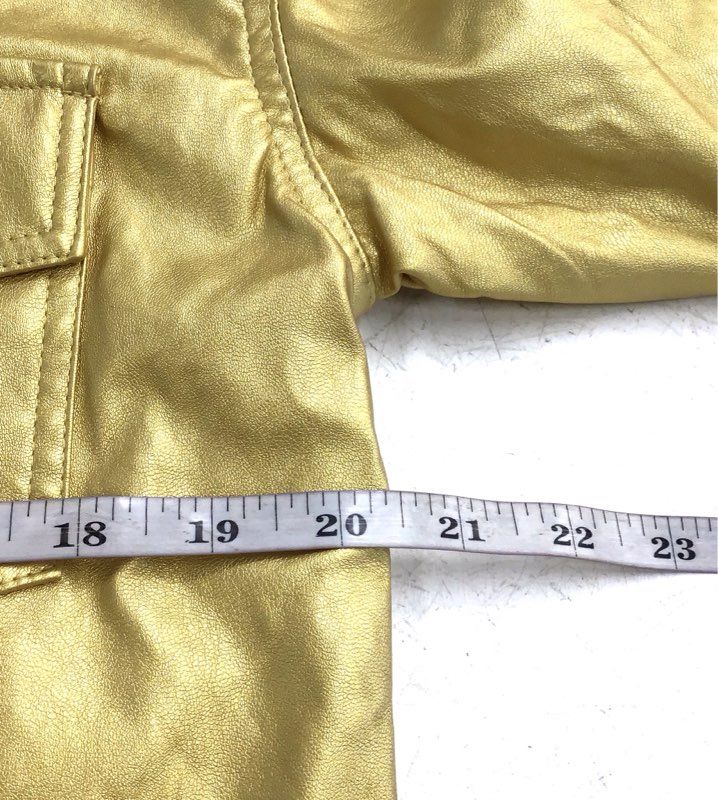 NWT Karlie Women's Gold Fringe Jacket - Size S