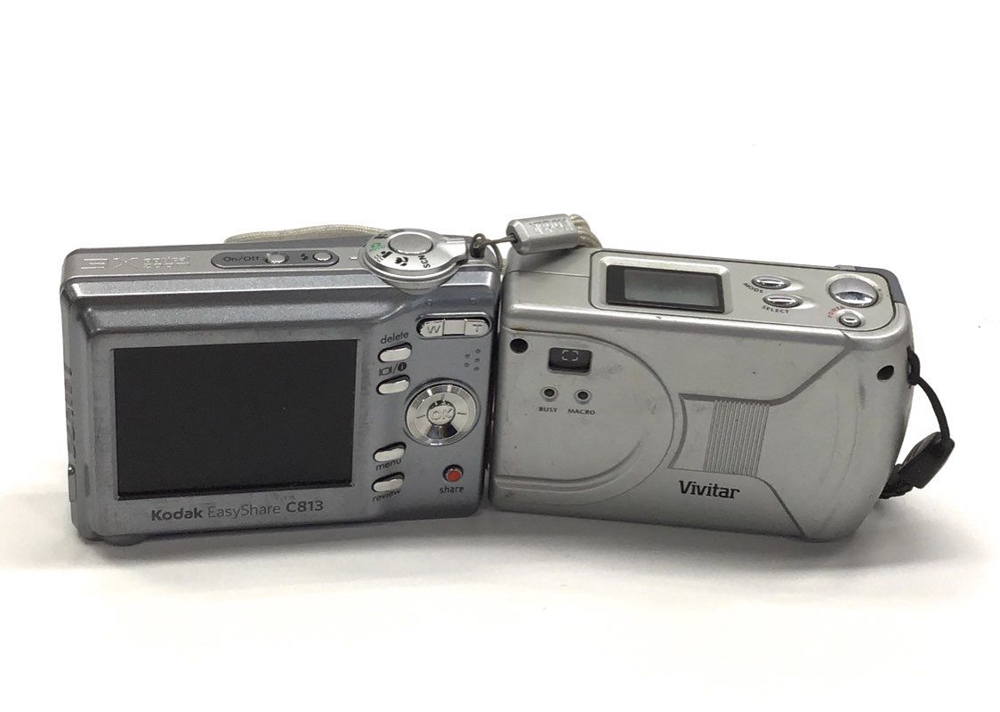 Mixed Film & Digital Point & Shoot Camera Lot 6 Pcs Kodak Minolta Polaroid
