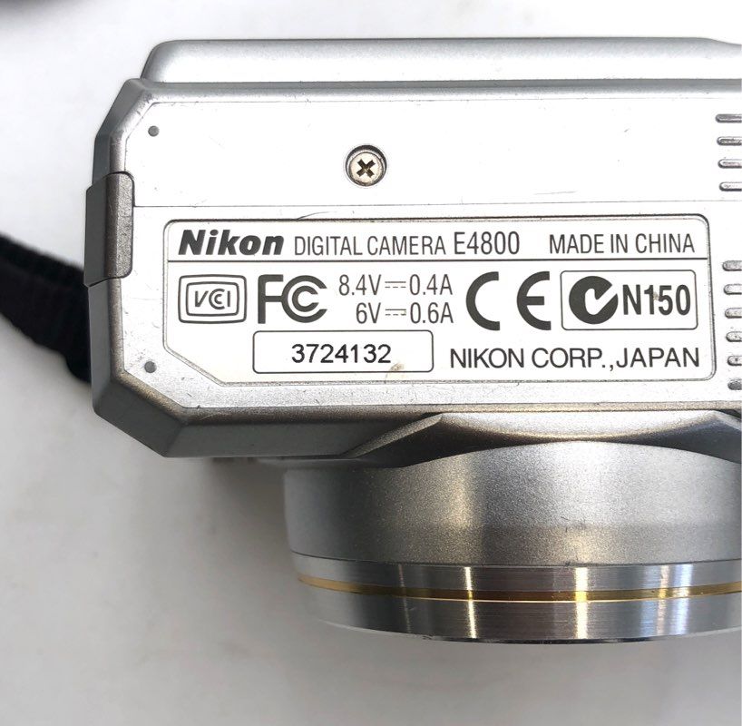 Vintage Nikon Coolpix 4800 E4800 Digital Camera 8.3x Optical Zoom